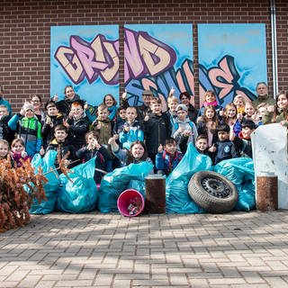 Kinder und Jugendliche aus dem Projekt Clean Up