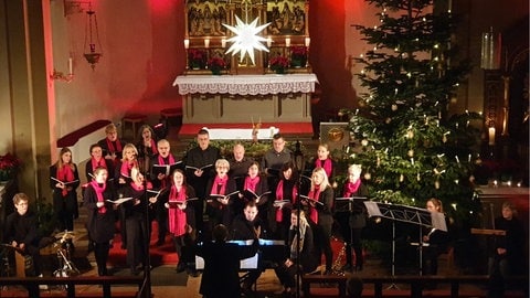 Kirchchorn Obergimpern bei einem Konzert in der katholischen Kirche Herz Jesu in Bad Rappenau