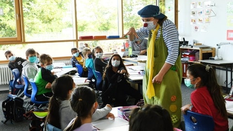 Schulclown an einer Schule in Weil im Schönbuch 